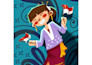 draw cute illustrations for you